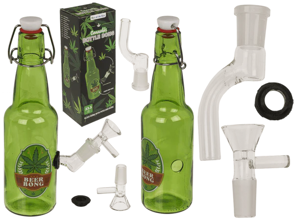 [OOTB-61/0039] Glas-Bong, Flasche, 23, cm,