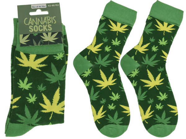 [OOTB-02/1502] Socken, Cannabis, Größe 42-46,