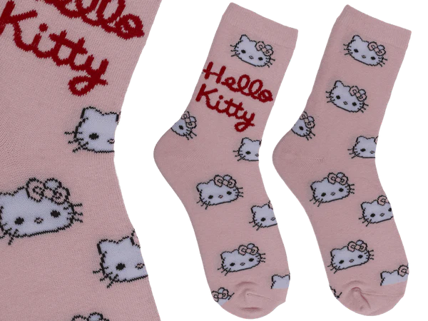Socken, Hello Kitty, pink, Größe 28-35,
