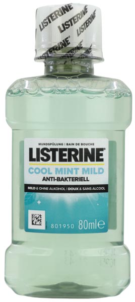 Zahn Mundspülung Listerine 80ml milder Geschmack