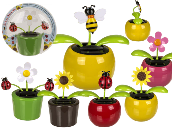 [OOTB-57/9754] Bewegliche Blumen & Insekten, mit Solarzelle,
