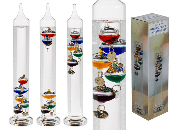 [OOTB-71/3166] Glas-Galileothermometer, H: ca, 28 cm,