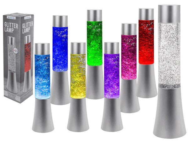 Glitter-Leuchte mit farbwechselnder LED,