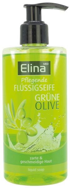 Seife flüssig Elina Olive 300ml mit Spender