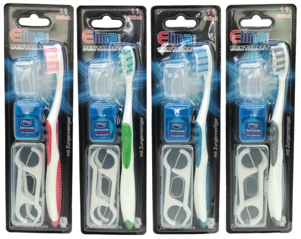 Zahnbürste Elina Dentalset 11teilig  auf Karte