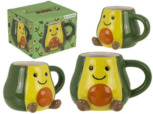 Becher, Kawaii Avocado, aus Dolomit,