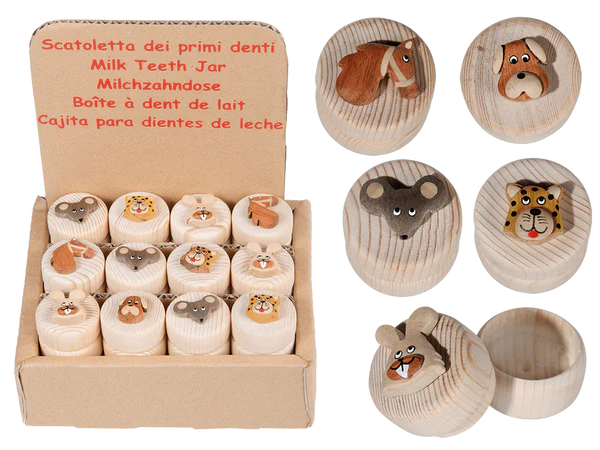 [OOTB-76/0992] Naturholz-Milchzahndose, Animals,