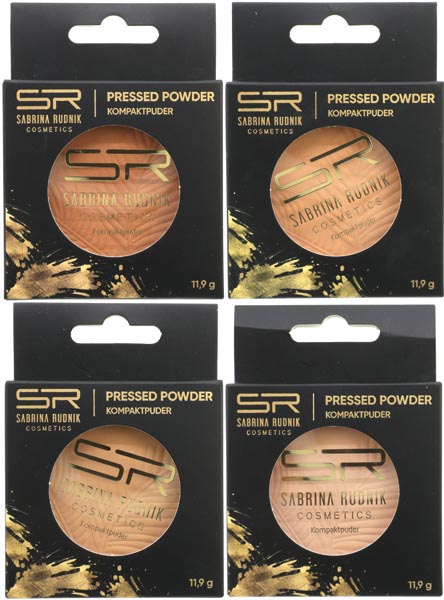 Kosm. Kompaktpuder 11,5g in Box 4 Nuancen sort.