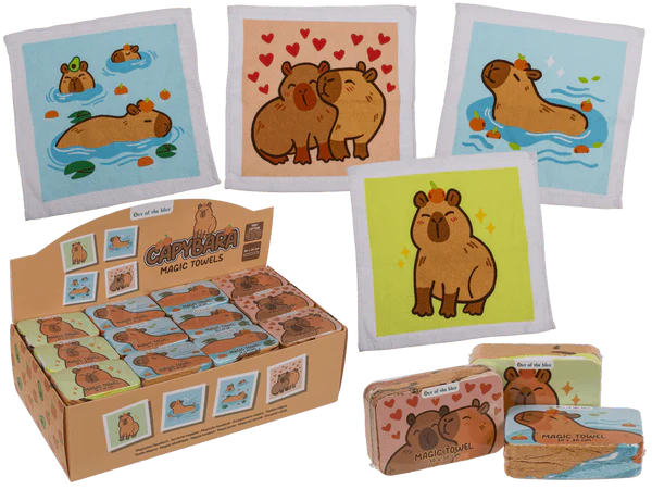 [OOTB-31/3063] Magisches Baumwollhandtuch, Capybara,