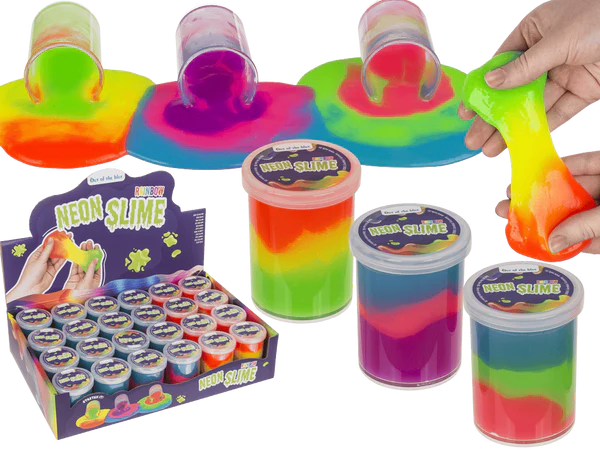 Neon-Schleim, Rainbow, ca. 65 g,