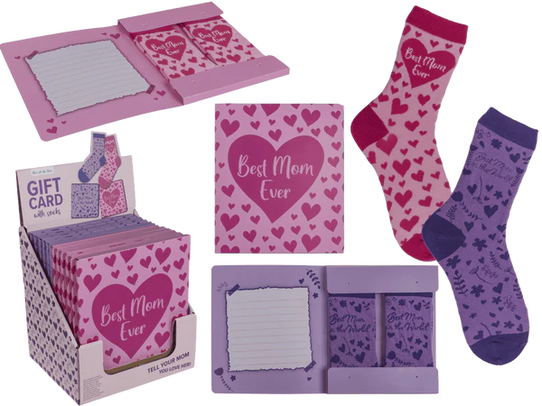 Socken, Mum, in Geschenkkarte,