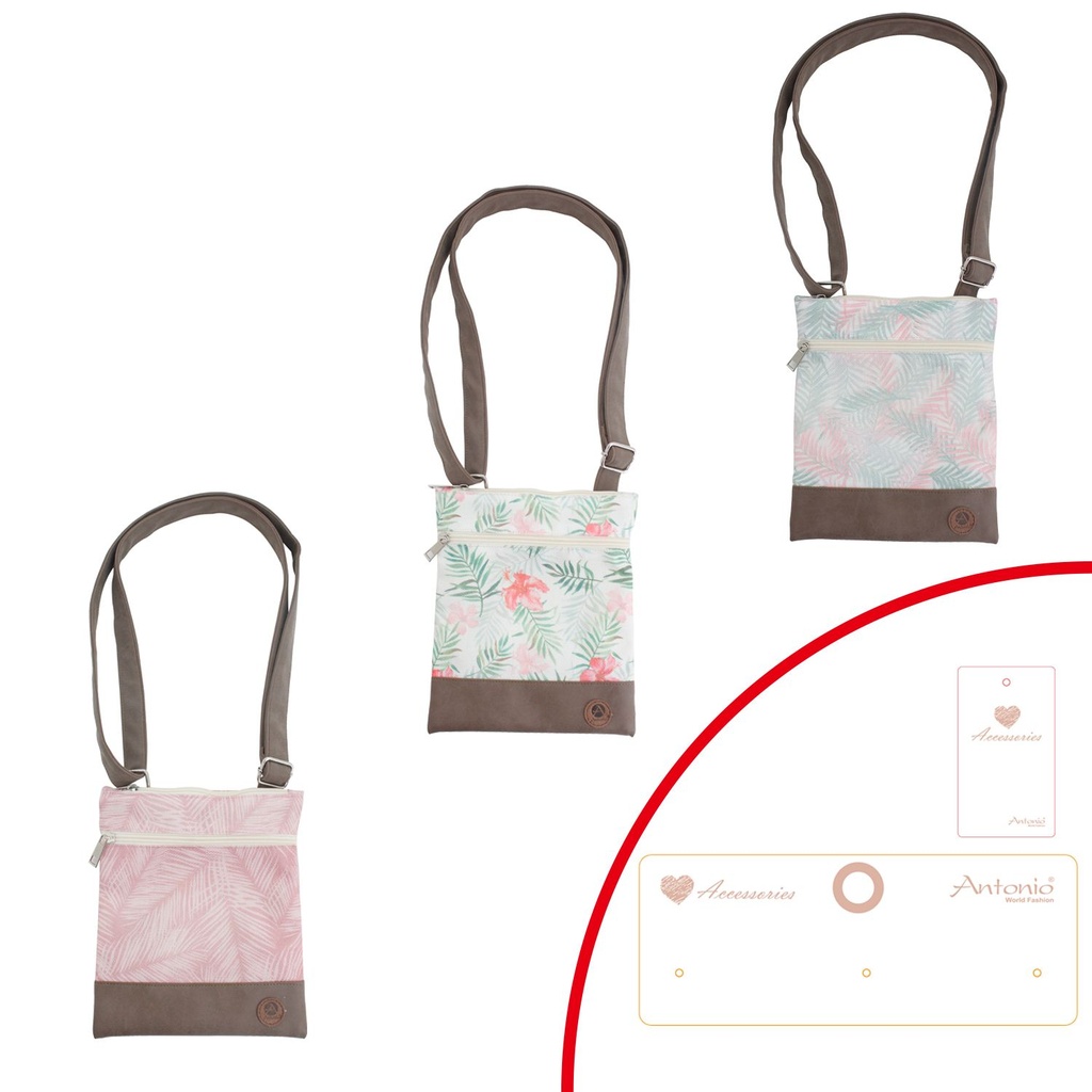 [07.00267.99] Damen Sling Bag Tropische Blumen