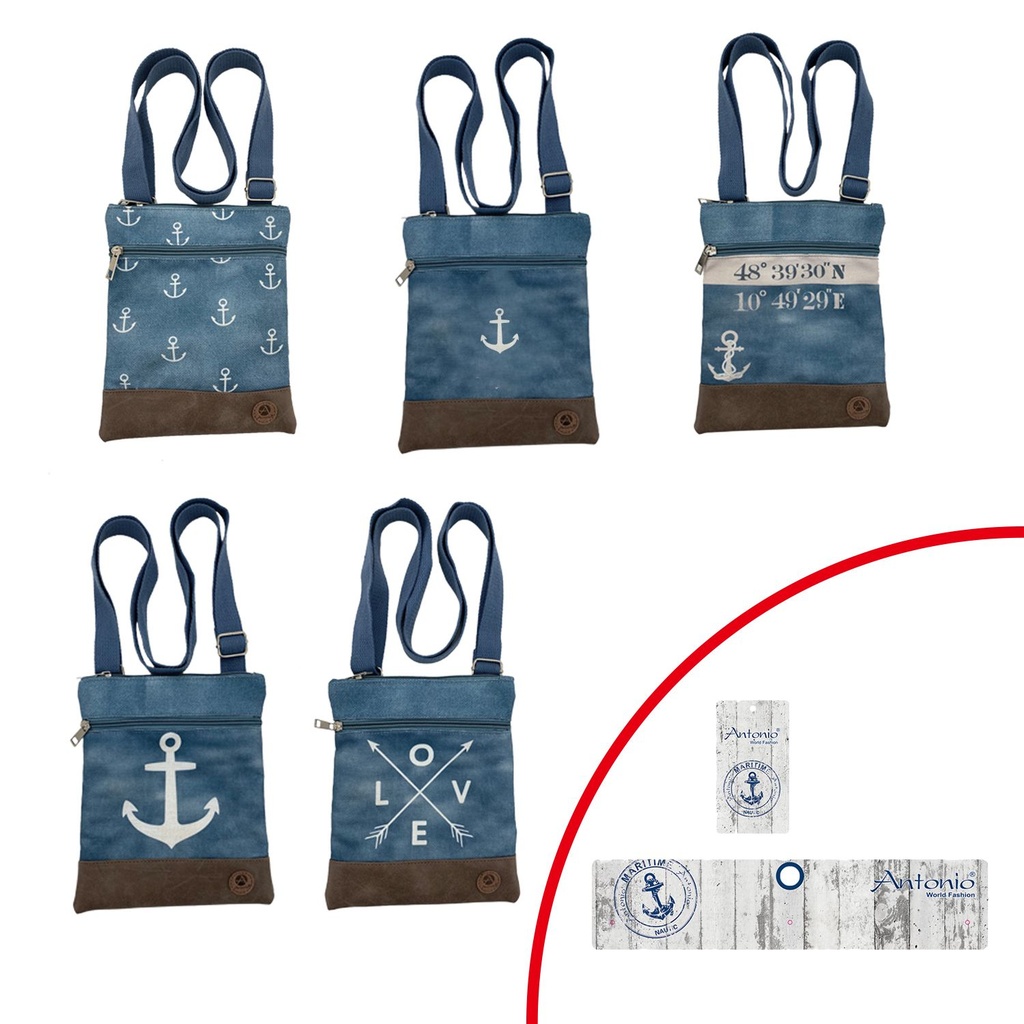 [07.00096.99] Damen Umhängetasche Vintage Maritime