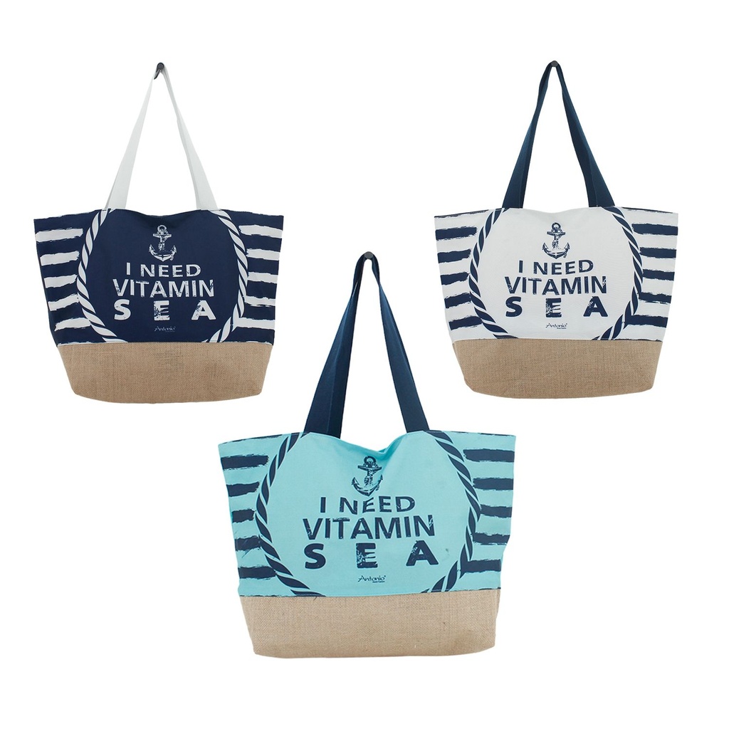 [07.00078.99] Strandtasche Maritime I Need Vitamin Sea