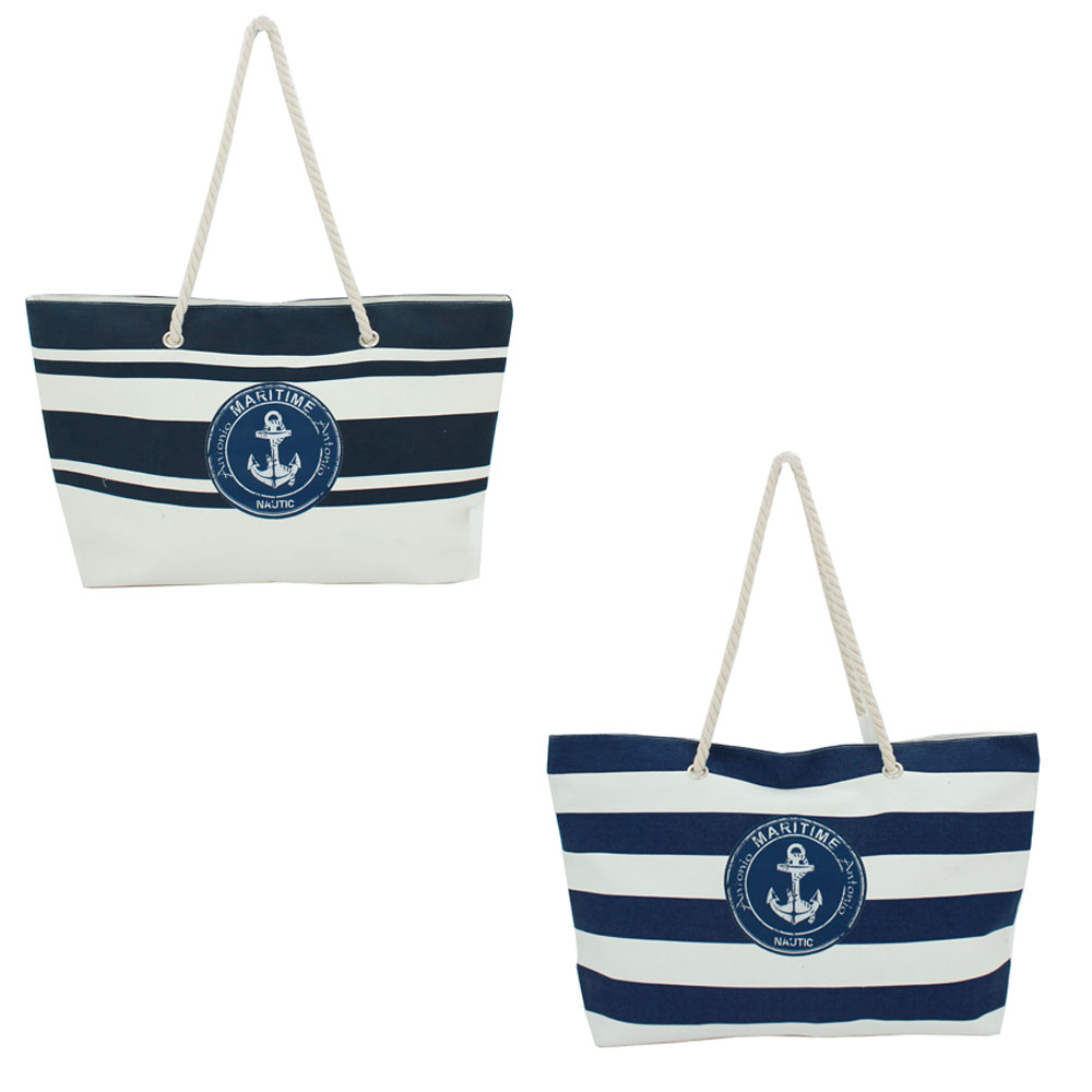 [07.00059.99] Strandtasche Maritim Streifen Groß