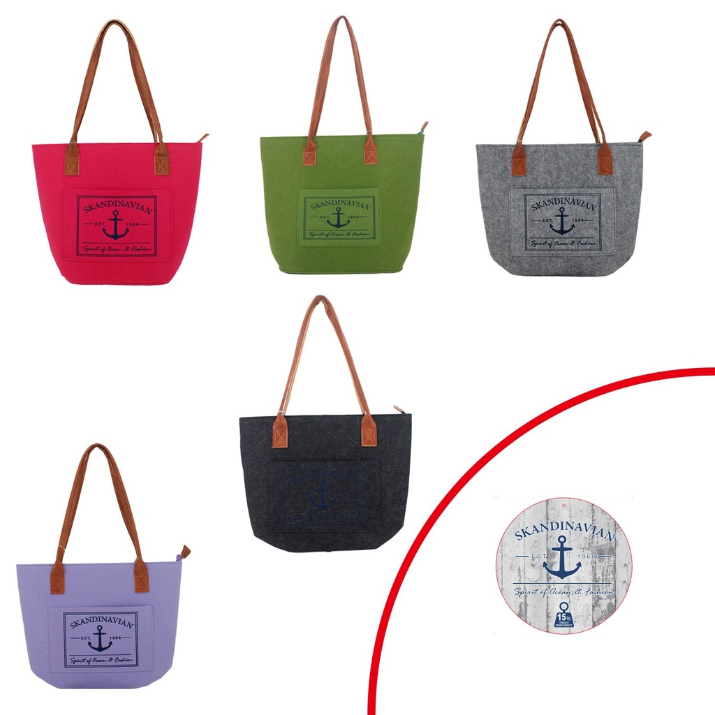 [08.01023.99] Damen Fillztasche Maritim Klein