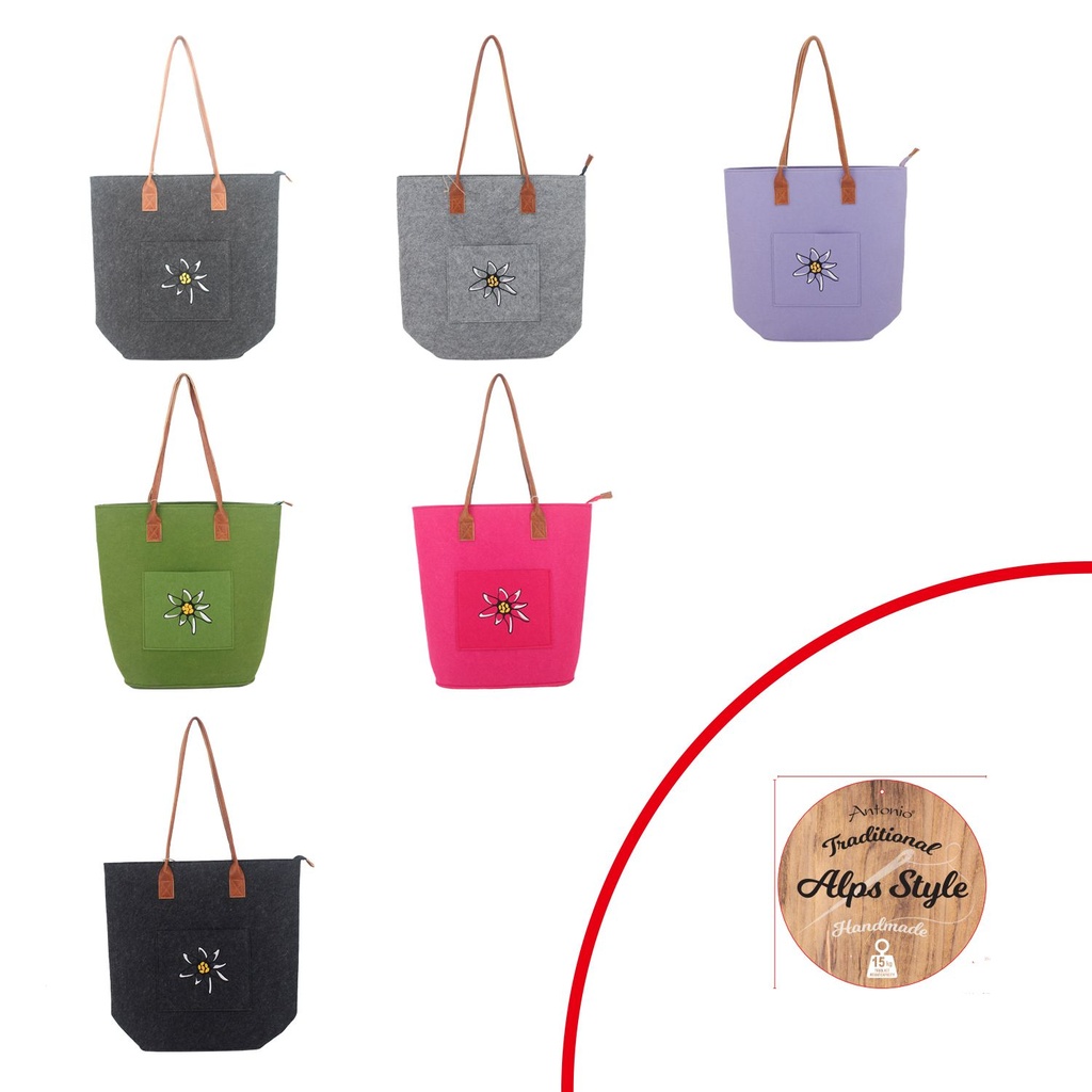 [08.01020.99] Damen Filzshopper "Edelweiß"