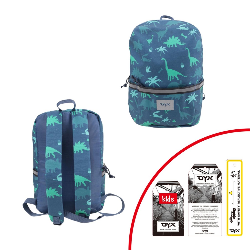 DYX Kinderrucksack Dino Reflection