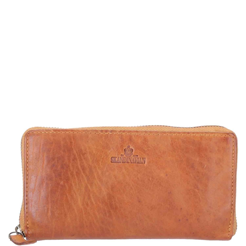 Lady Zip Wallet Washed Leather
