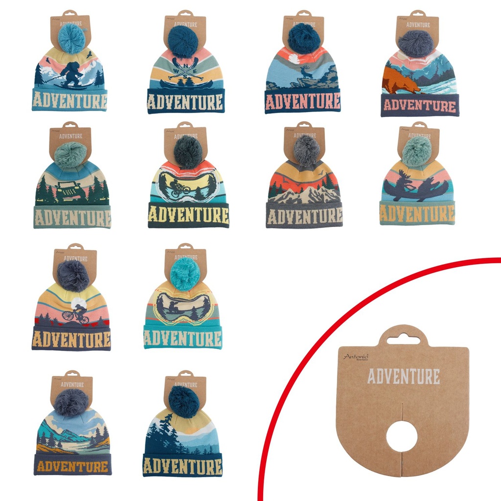 Winter Mütze Mit Print Adventure