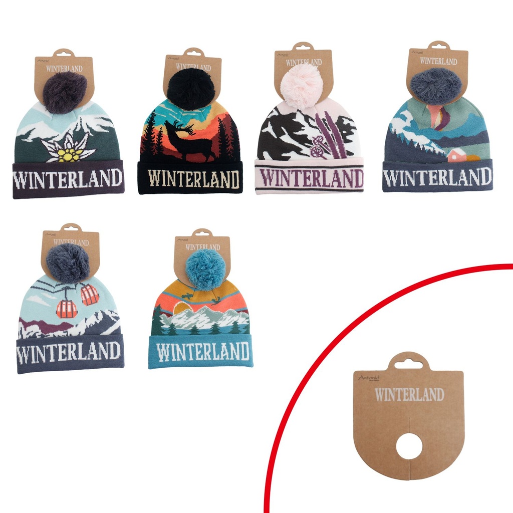 Winter Mütze Mit Print Winterland