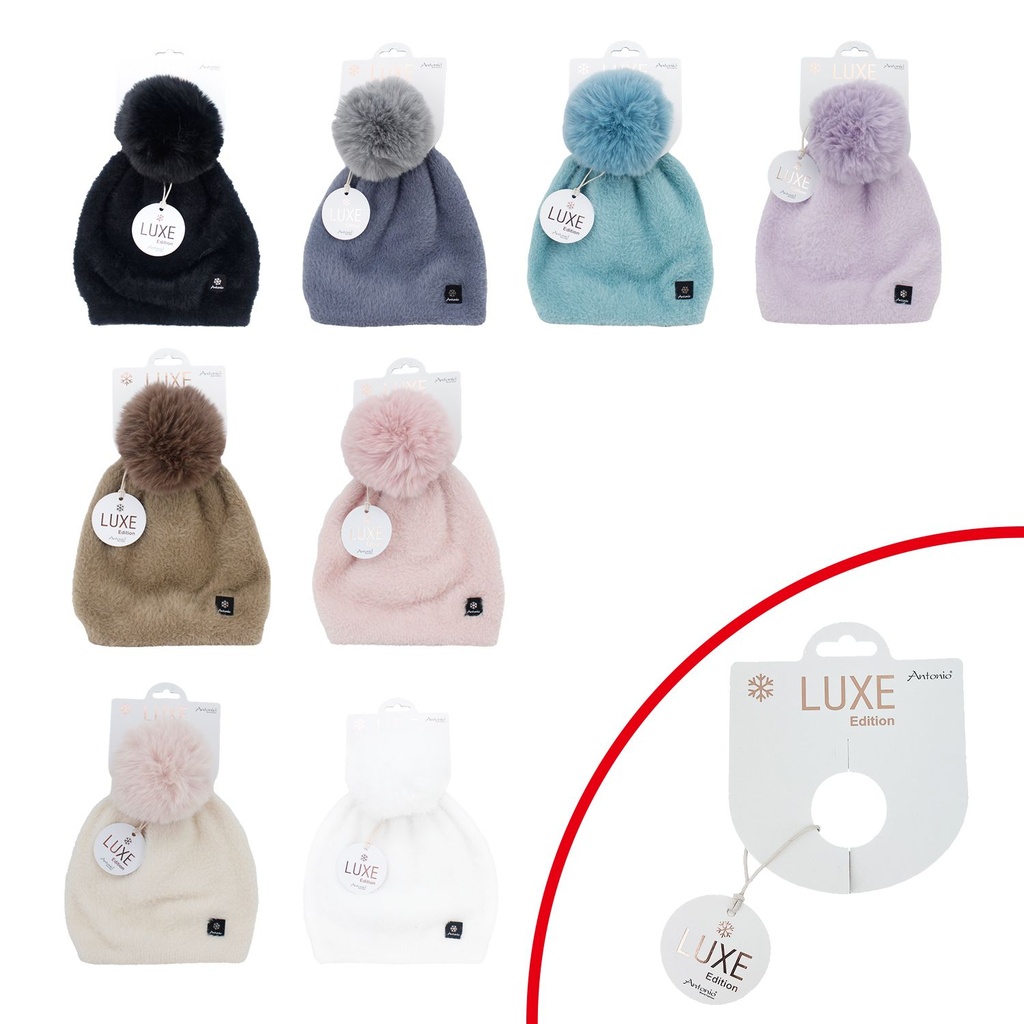 Winter Damen Flauschmütze Unifarben