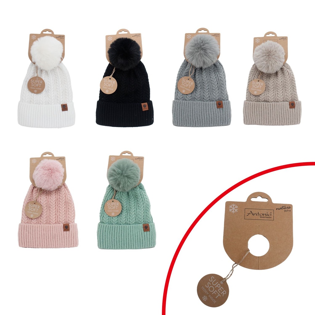 [60.01359.99] Winter Damen Mütze Nora Mit Teddy