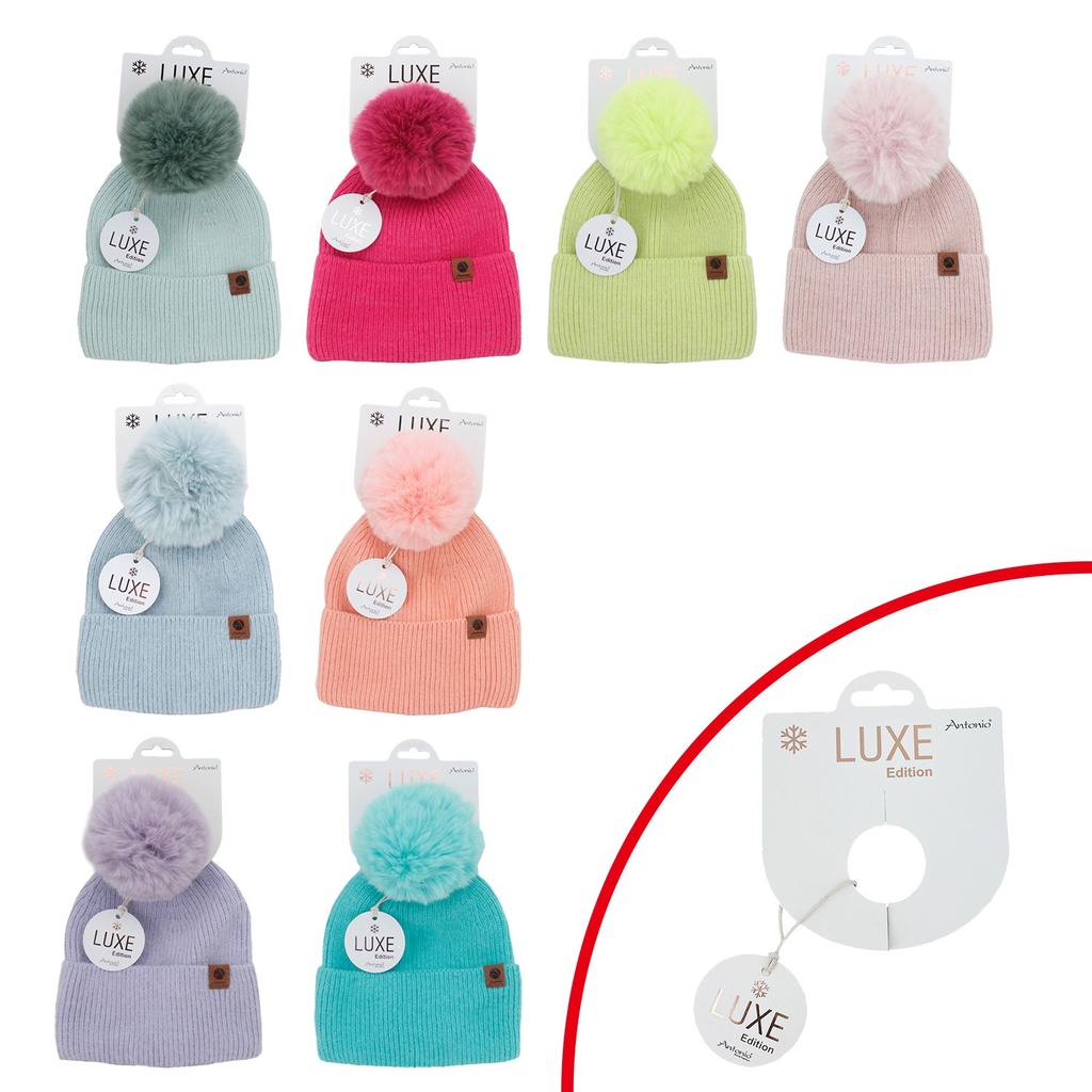 Winter Hat Angori With Pom Pom Fashion