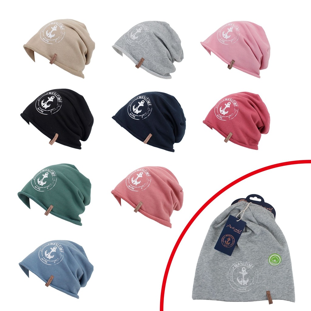 Beanie Mit Großem Anker