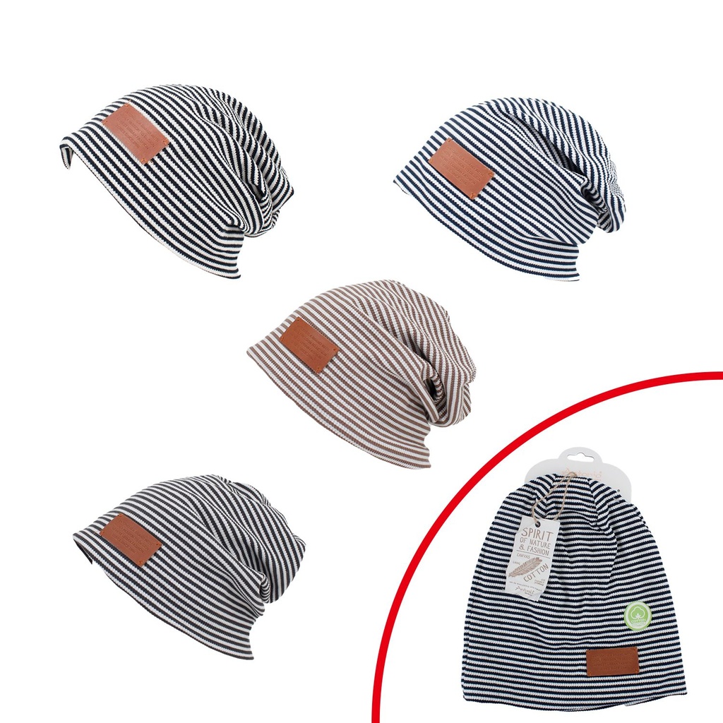 Beanie Mütze Kleine Streifen