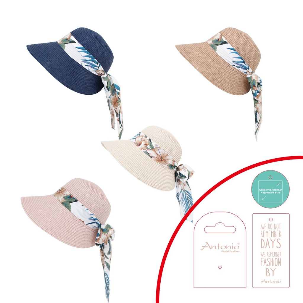 Damen Sommerhut Blumenband