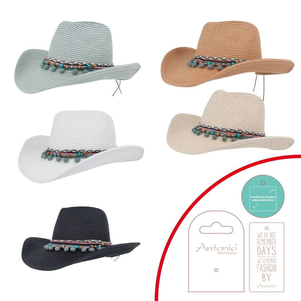 Damen Sommer Hut Cowboy Style