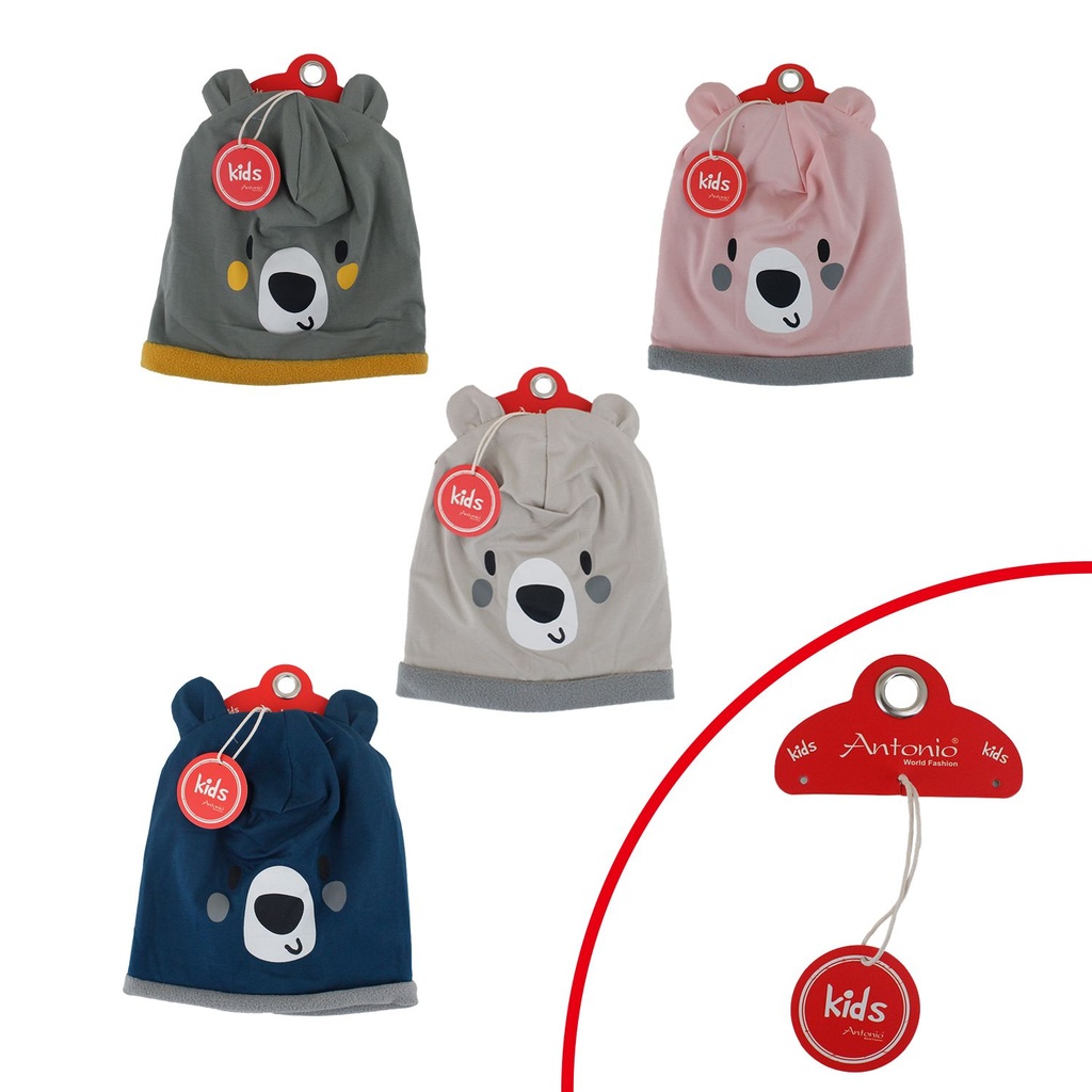 Kinder Beanie "Benny Bärchen" Mit Fleece