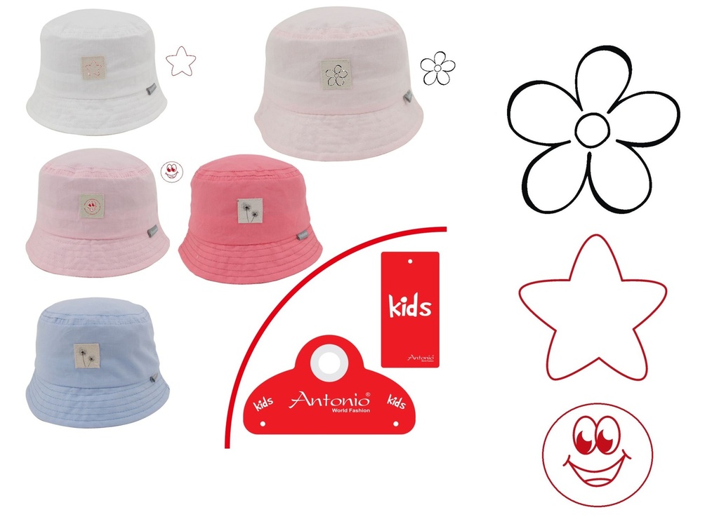 Kinder Bucket Hat Mit Designs