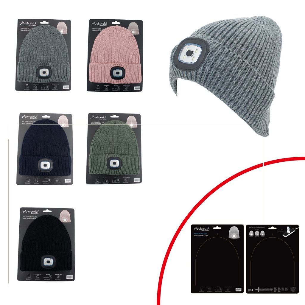 Winter Mütze Eli mit LED USB Licht