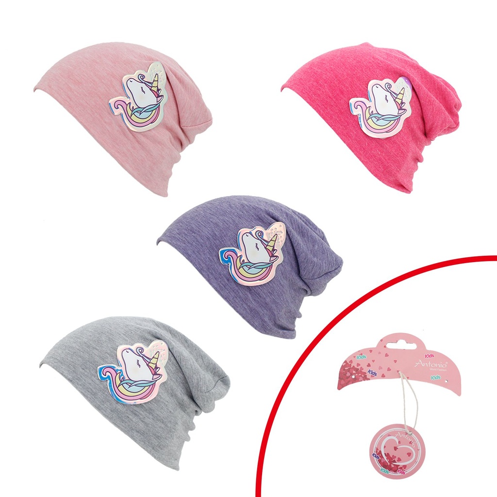 Kinder Beanie Mütze Mädchen Einhorn