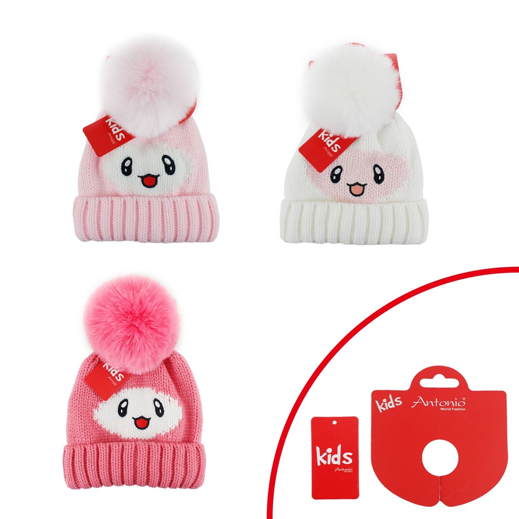 Winter Kinder Mütze Süß Puffle