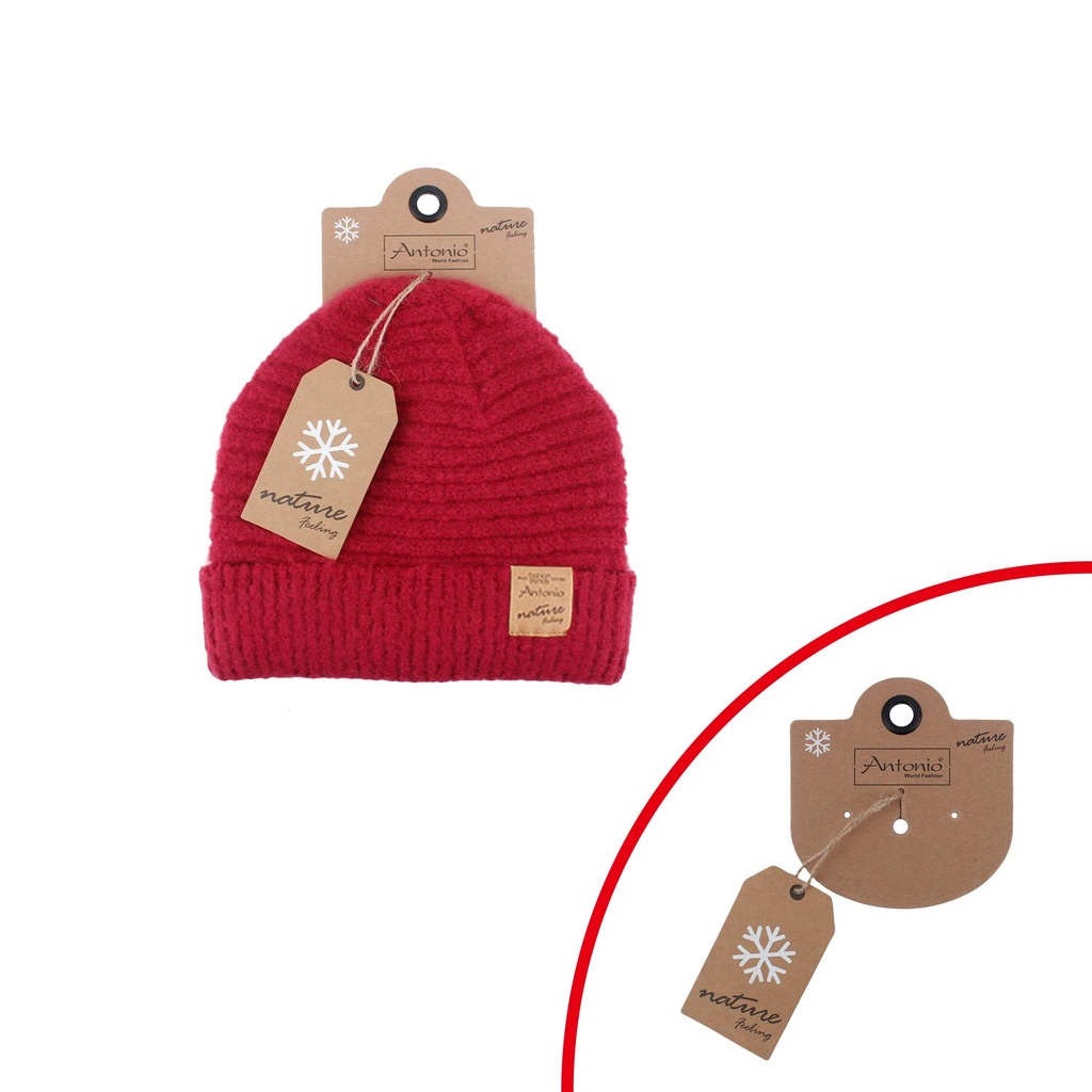 Winter Damen Mütze Bouclé Sangria