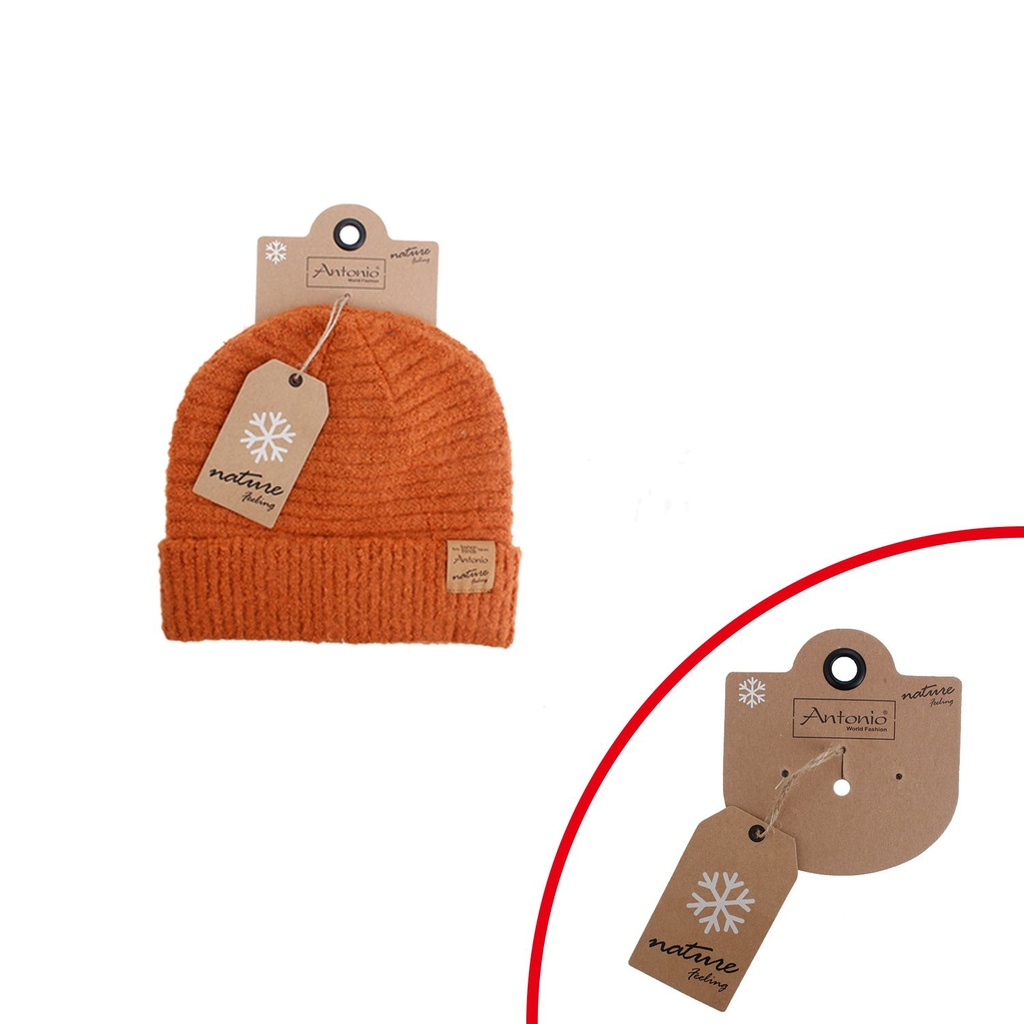 Winter Lady Hat Bouclé Rust