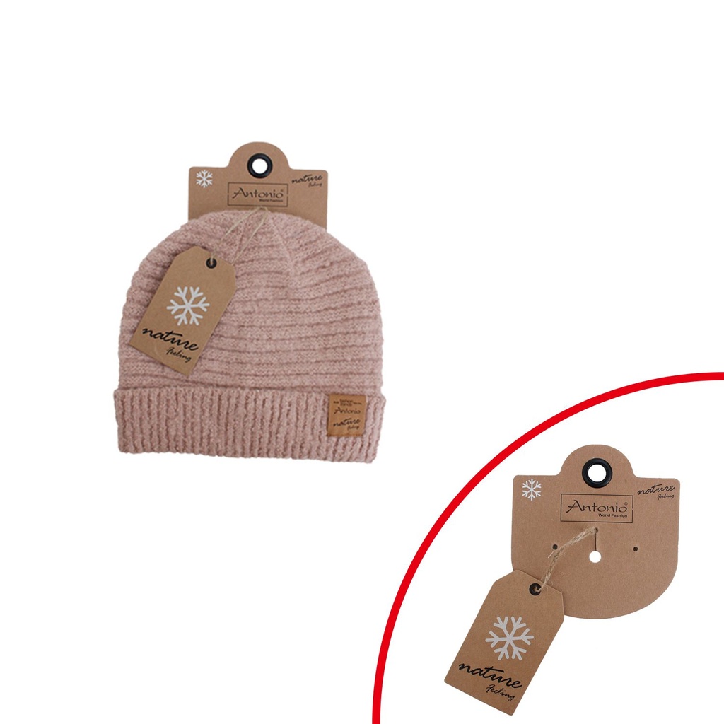 Winter Lady Hat Bouclé New Rose