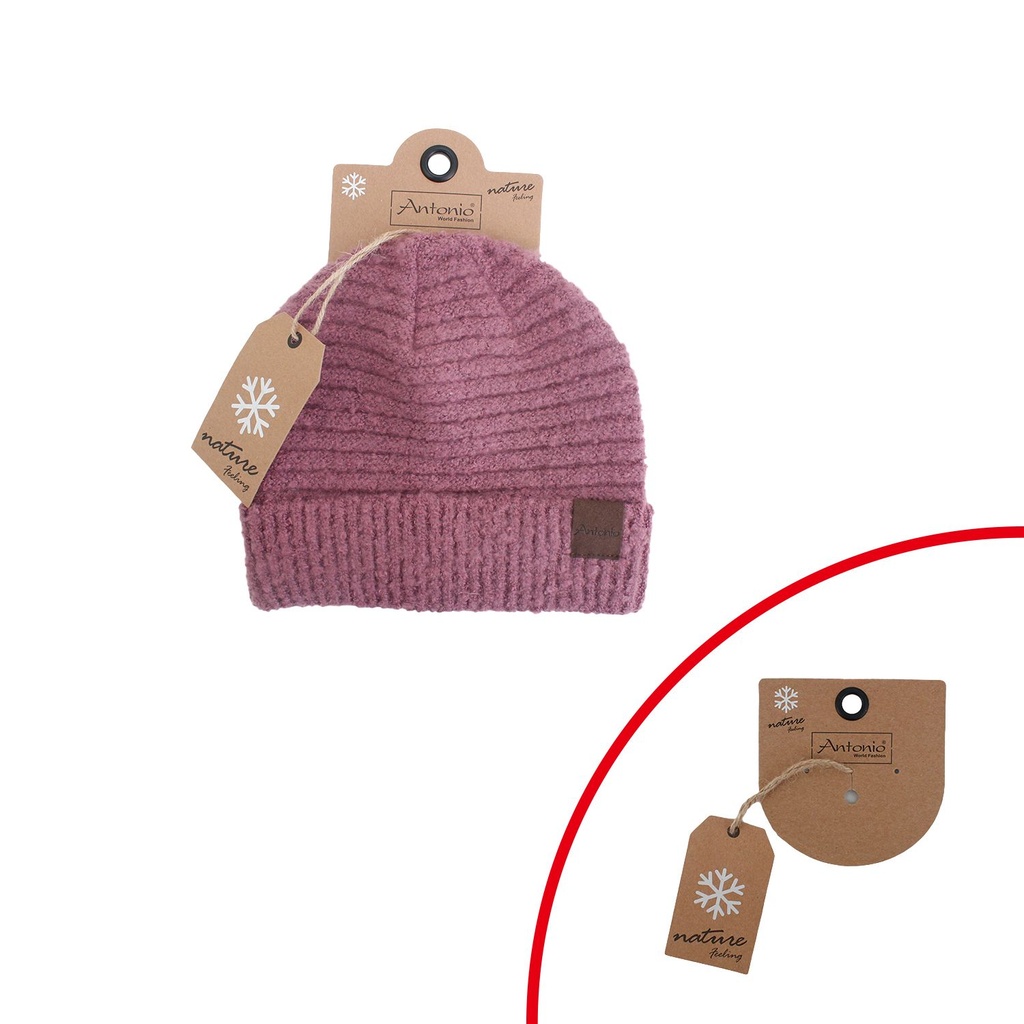 Winter Damen Mütze Beanie Bouclé Beere