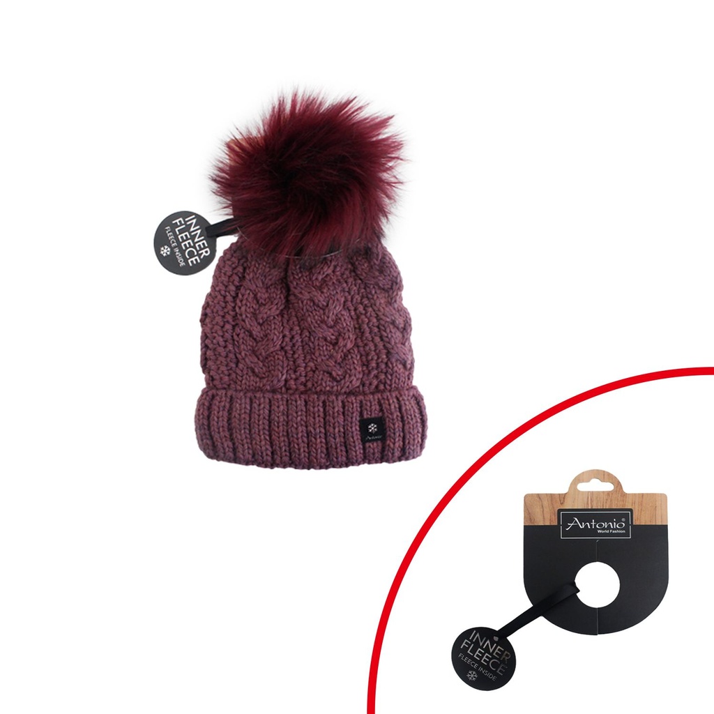 Winter Damen Mütze Show Must Go On Beere