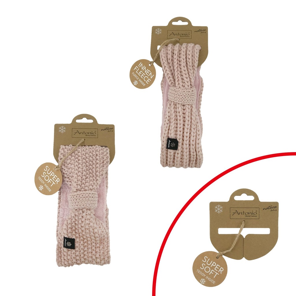 Winter Damen Stirnband Mix Rose