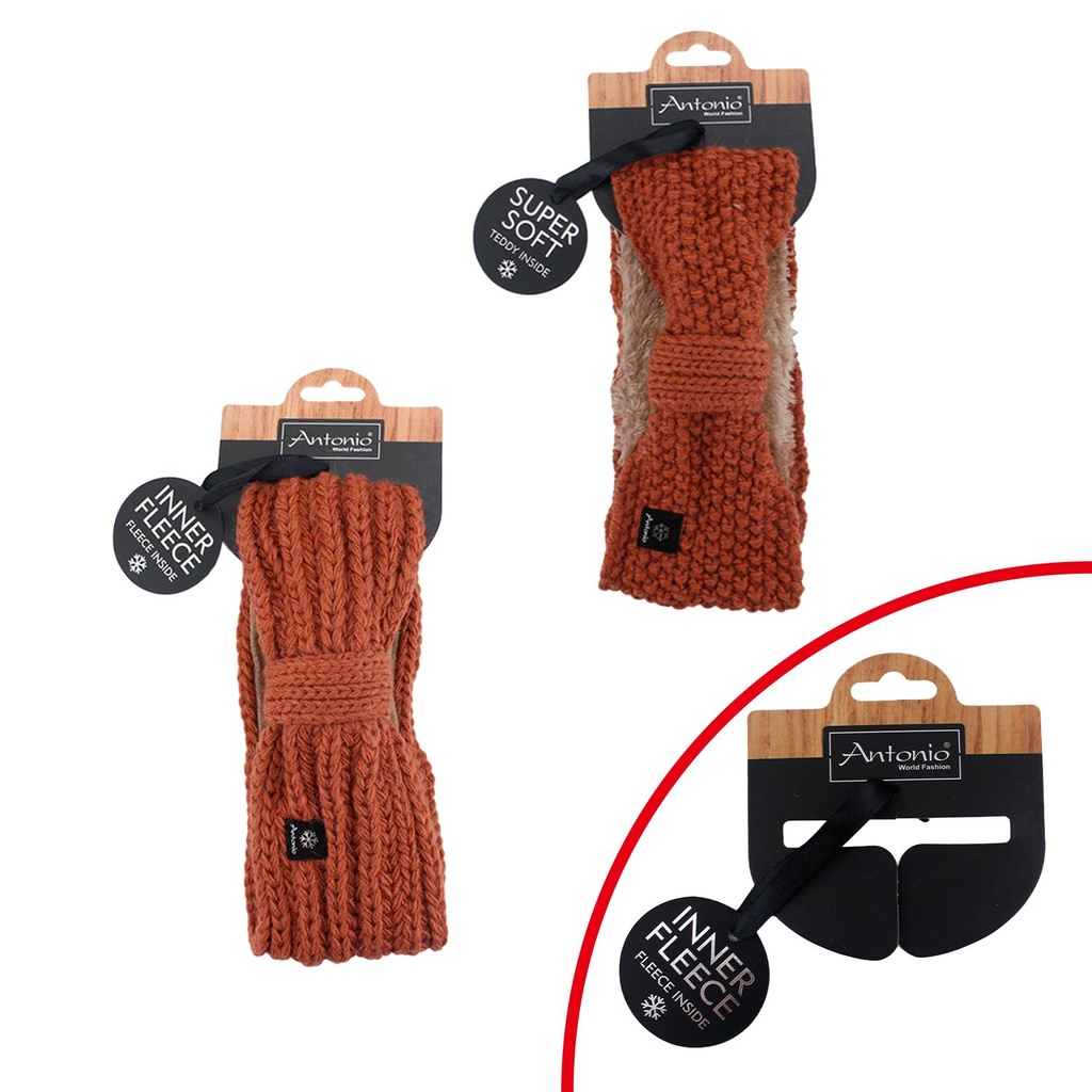 Winter Damen Stirnband Mix Rost