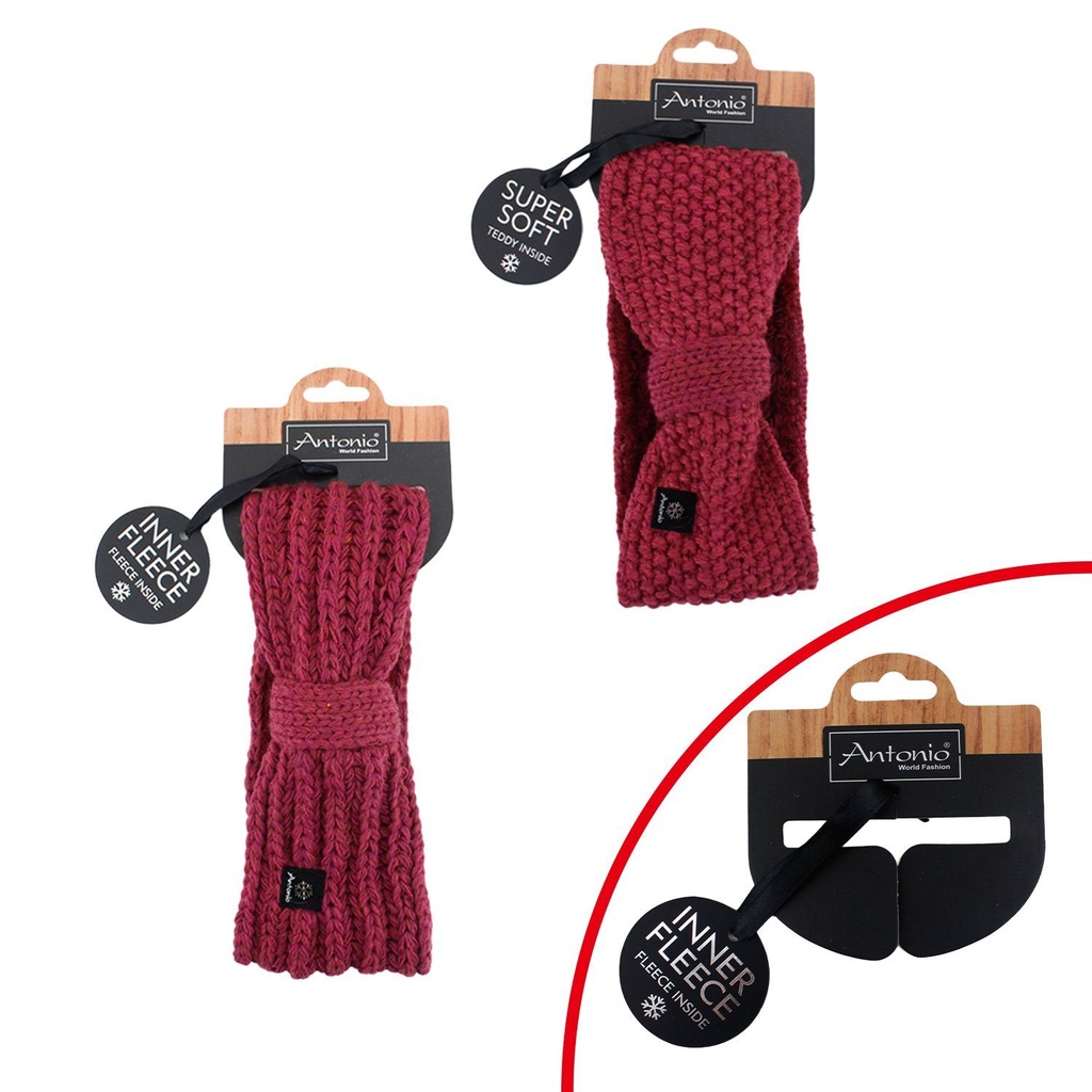 Winter Lady Headband Mix Lava Red