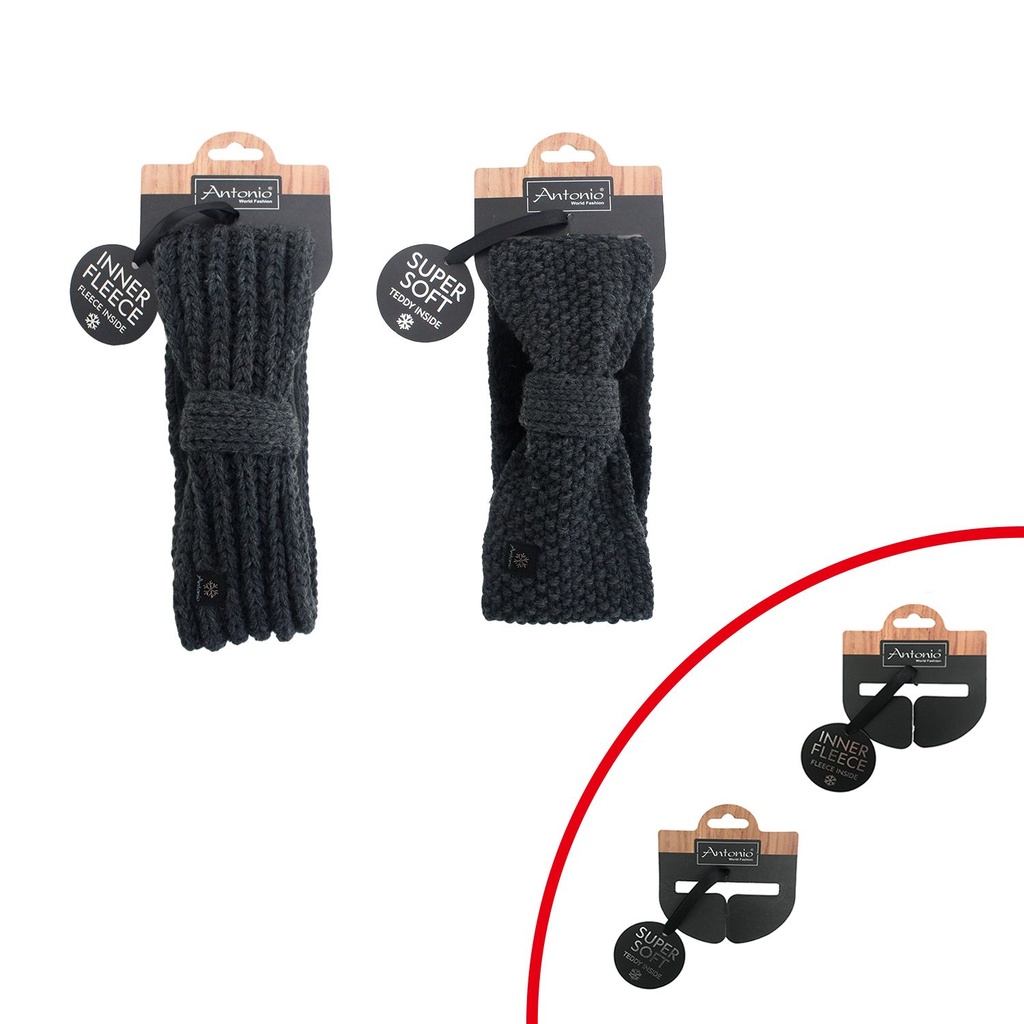 Damen Strickstirnband mit Fleece