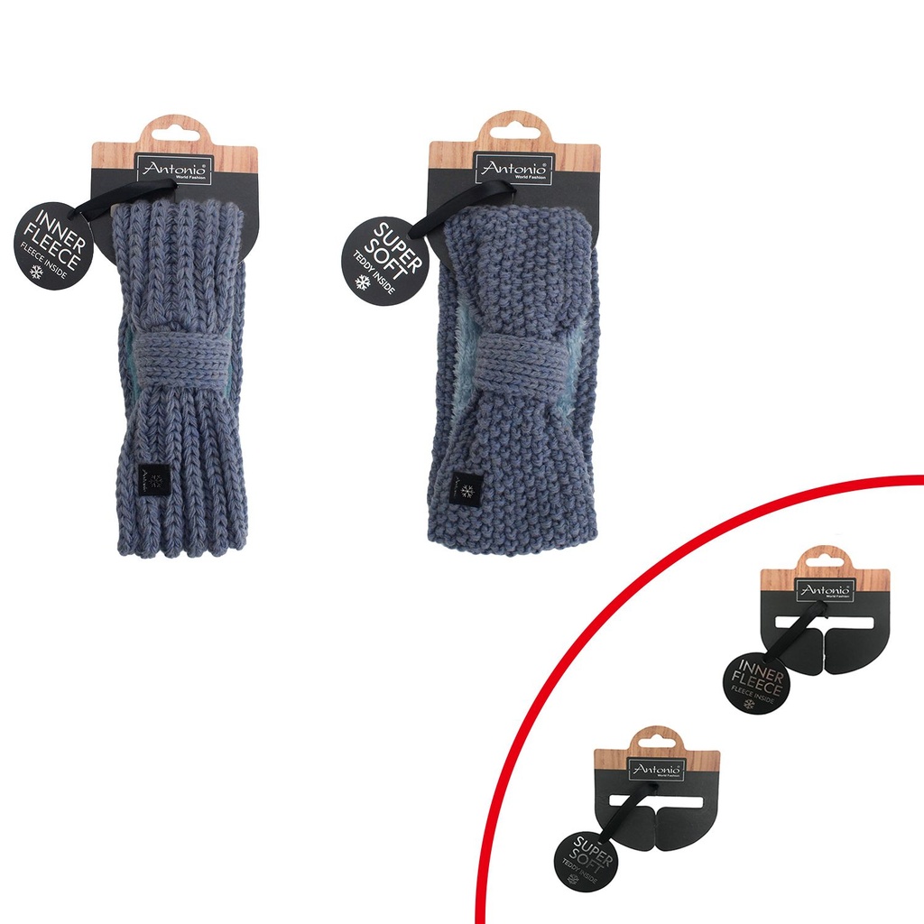 Damen Strickstirnband mit Fleece