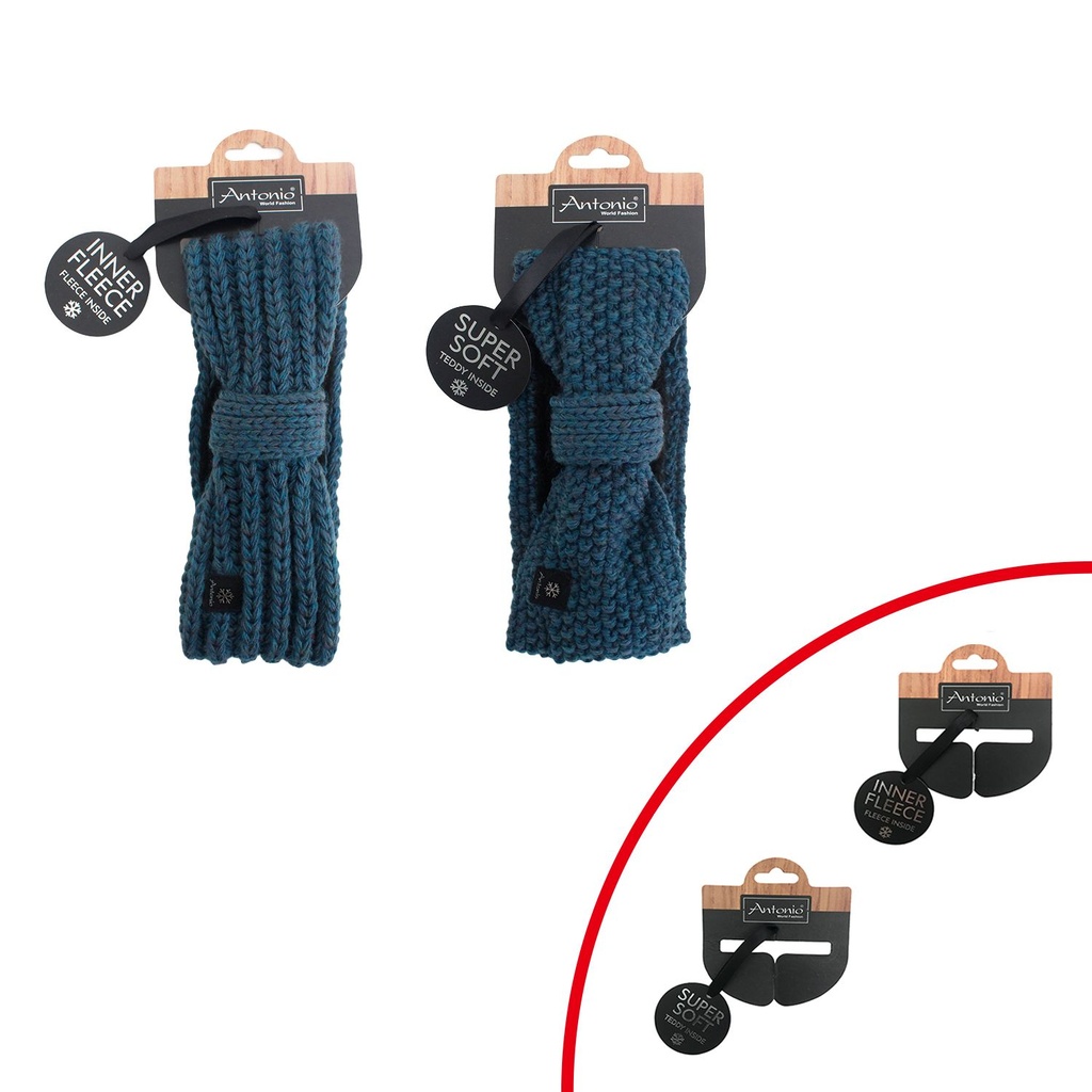 Damen Strickstirnband mit Fleece