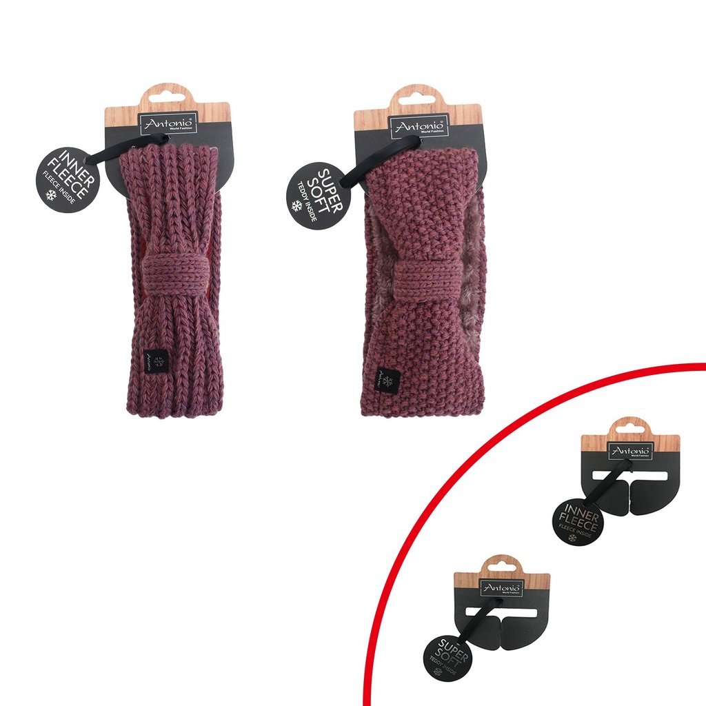 Damen Strickstirnband mit Fleece