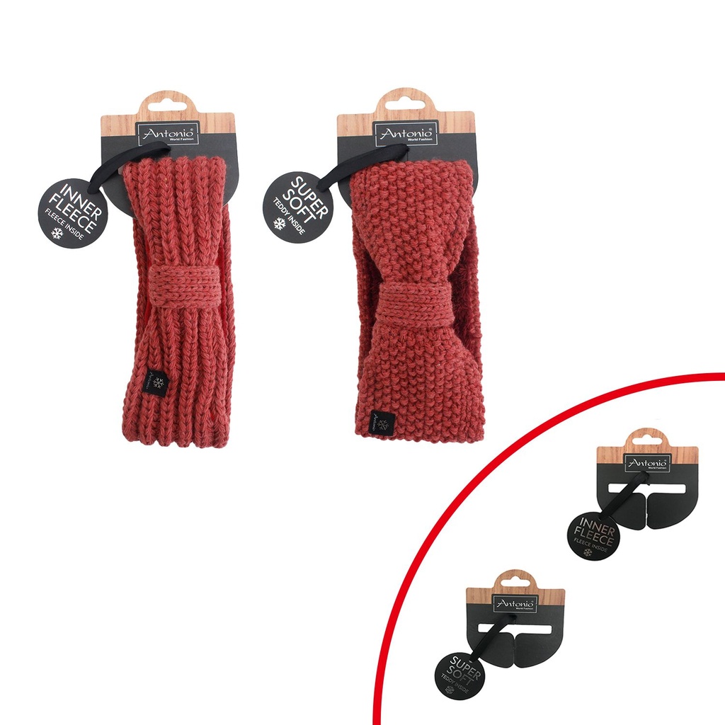 Damen Strickstirnband mit Fleece